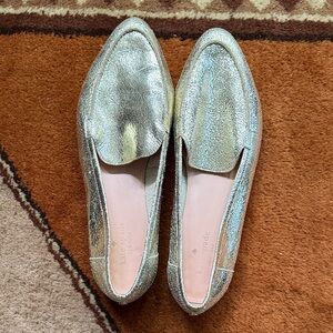 Kate Spade Metallic Gold Loafers